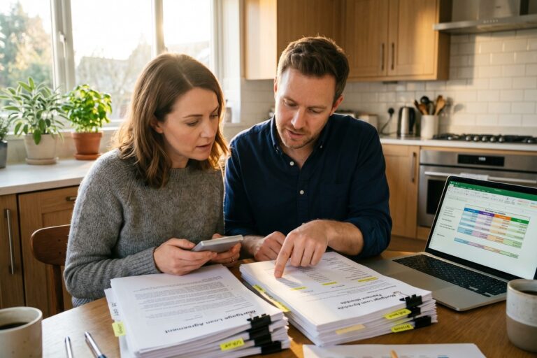 Side-by-side comparison chart of 15-year vs 30-year mortgage costs and monthly payments