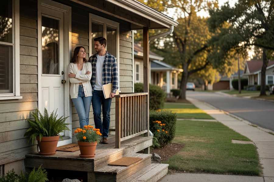 Chart showing 30-year fixed mortgage rate trends from 2022 to 2025 alongside Fed funds rate changes