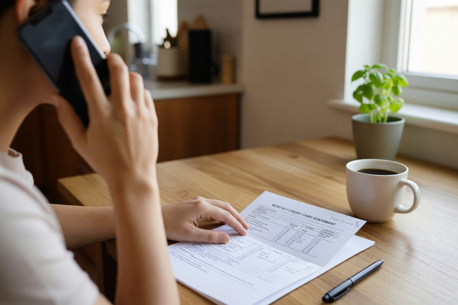 Consumer calling credit card company to negotiate goodwill interest reversal