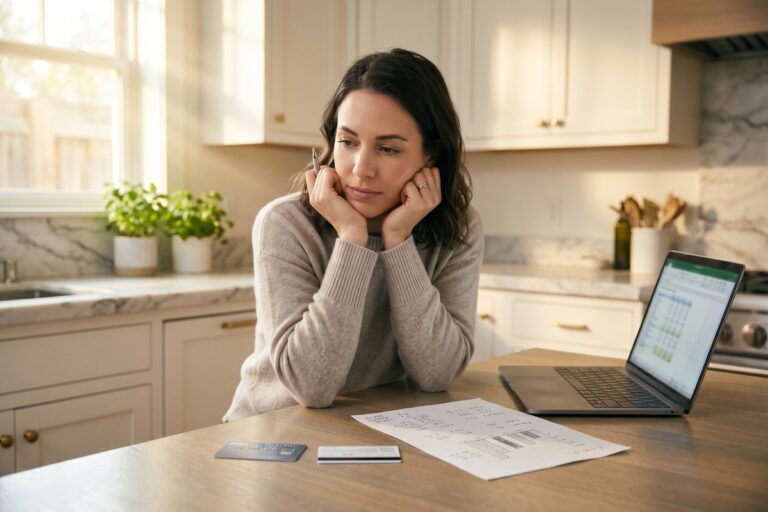 Side-by-side comparison of a balance transfer credit card and a personal loan document for paying off debt