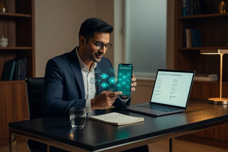 Blockchain network securing borrower identity verification on a digital loan platform