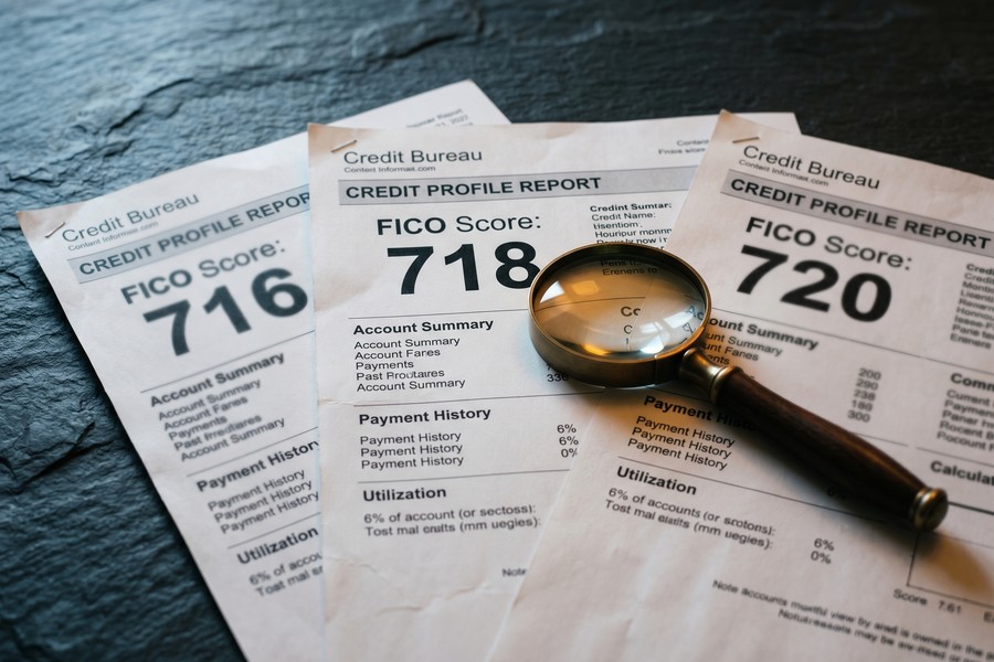 Diagram showing the 45-day rate shopping window and how multiple credit inquiries are deduplicated by FICO scoring models