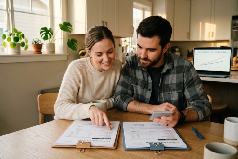 Side-by-side comparison chart of FHA loan rates versus conventional mortgage rates over time