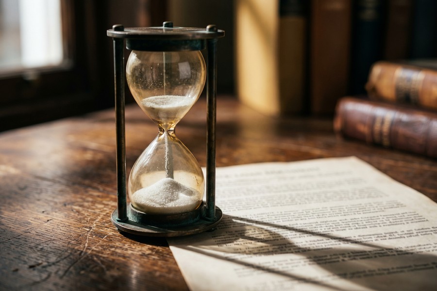 Real estate investor reviewing exit strategy documents and property renovation timeline