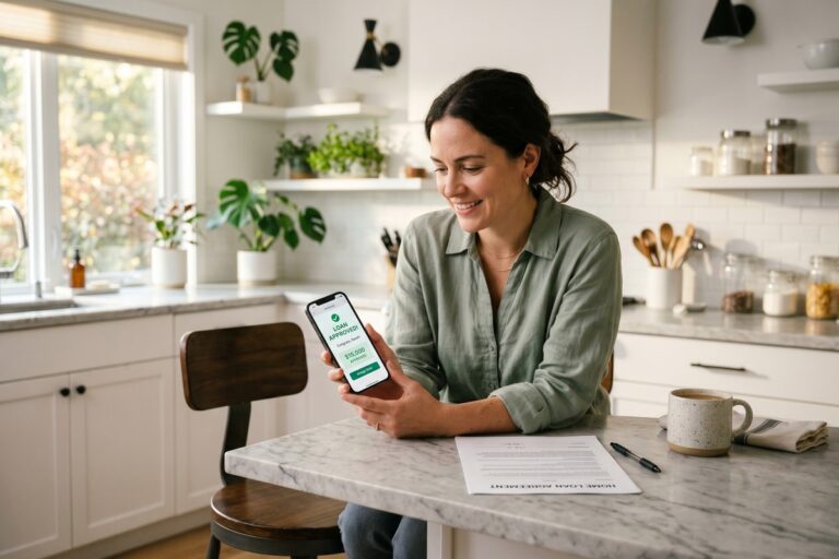 Fintech lending regulations 2026 — digital loan platform with regulatory compliance icons and borrower protection symbols