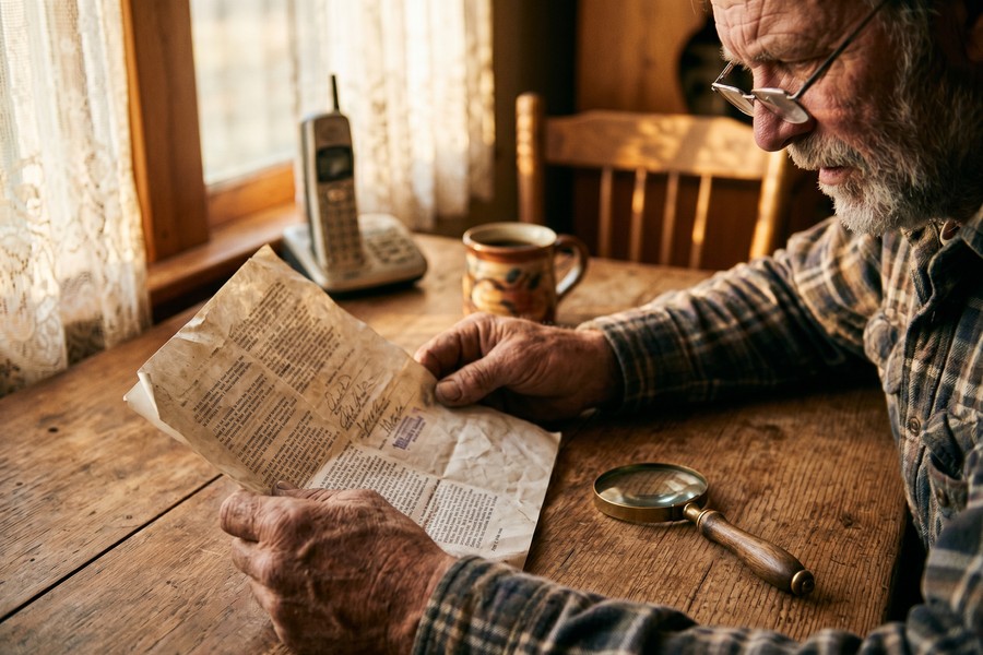 Rural borrower checking credit score improvement on a smartphone credit monitoring app