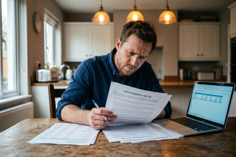 Borrower reviewing true cost personal loan rate breakdown including hidden fees beyond APR