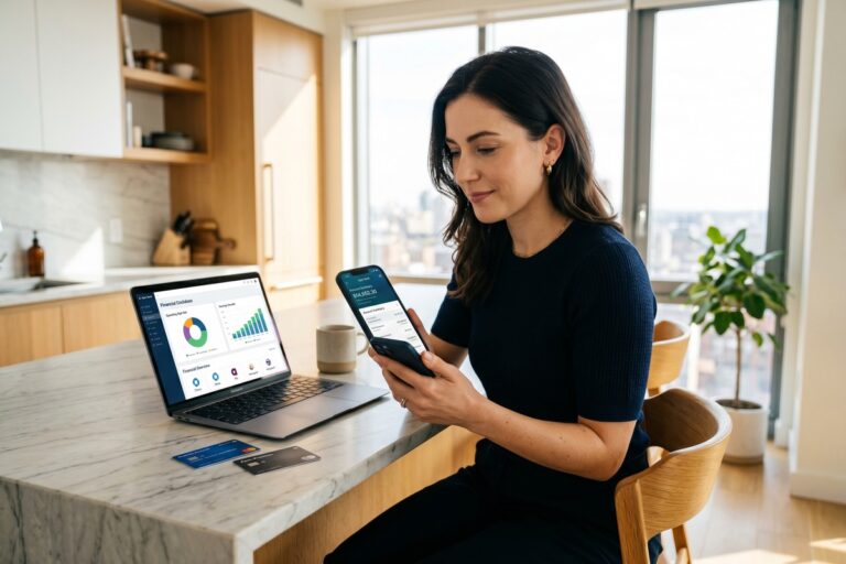 Everyday borrower using a smartphone to access open banking loan options in 2026