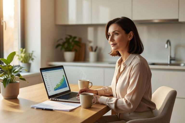 Recently divorced borrower reviewing credit report to rebuild credit and secure a better mortgage rate