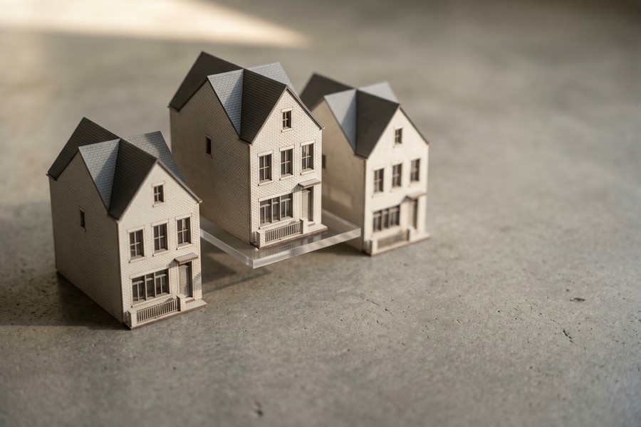 Side-by-side comparison chart showing FHA, VA, and conventional townhome loan rates
