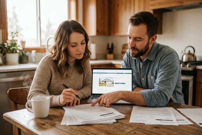 Homebuyer reviewing mortgage rate options deciding whether to wait for rates to drop or lock in today