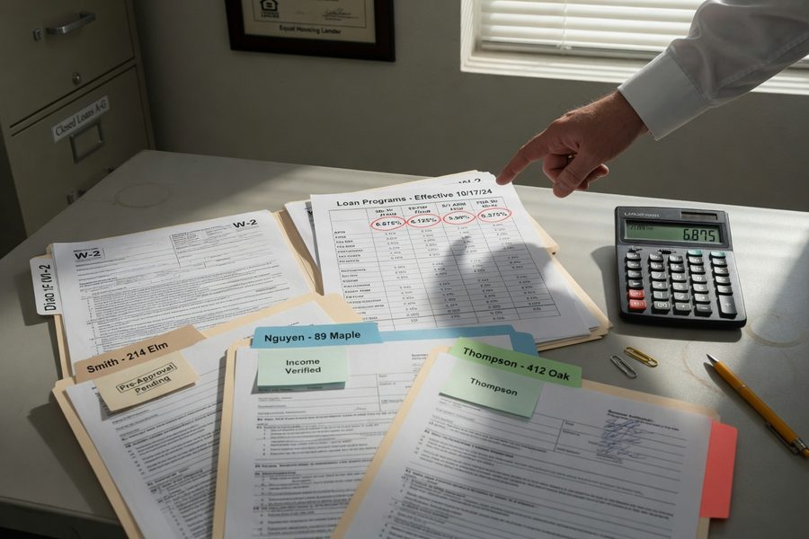 Side-by-side comparison chart of FHA versus conventional co-borrower credit score requirements and rate penalties