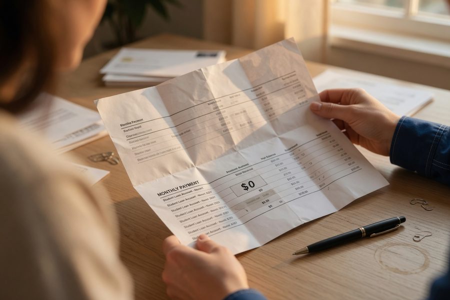 Diagram showing how 0.5% placeholder adds to monthly debt obligations in FHA DTI calculation