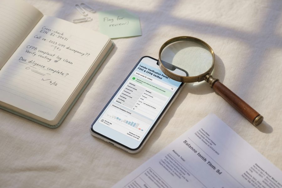 Smartphone showing a digital lending app permission request screen with a red warning overlay