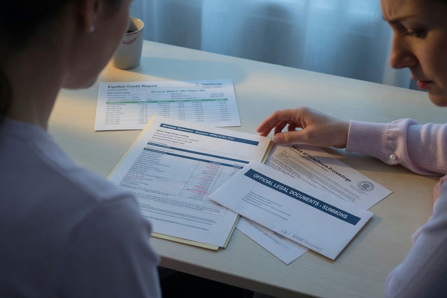 Checklist graphic showing income documentation required for post-divorce mortgage qualification