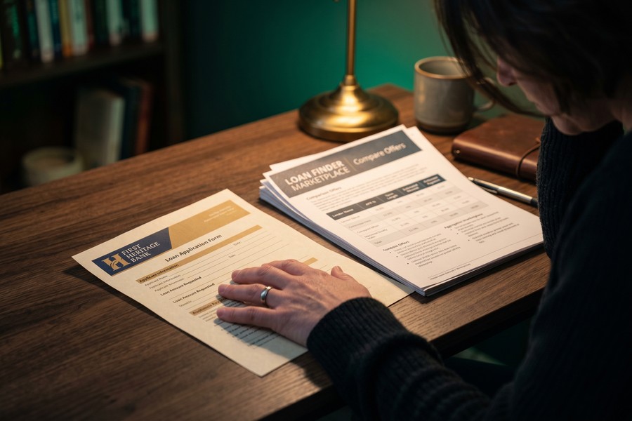 Side-by-side comparison of fintech direct lenders versus aggregator marketplace platforms for post-bankruptcy borrowers