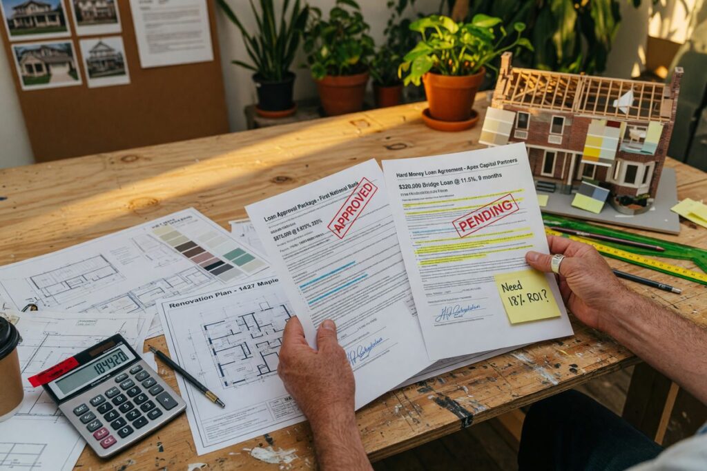 Comparison of fintech and hard money lender options for real estate fix-and-flip projects