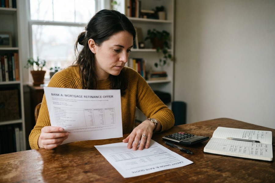 Decision flowchart showing when gig workers should buy now versus wait and build income profile