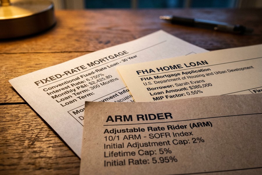 Side-by-side comparison chart of portfolio loan vs conventional mortgage rate structures and key features