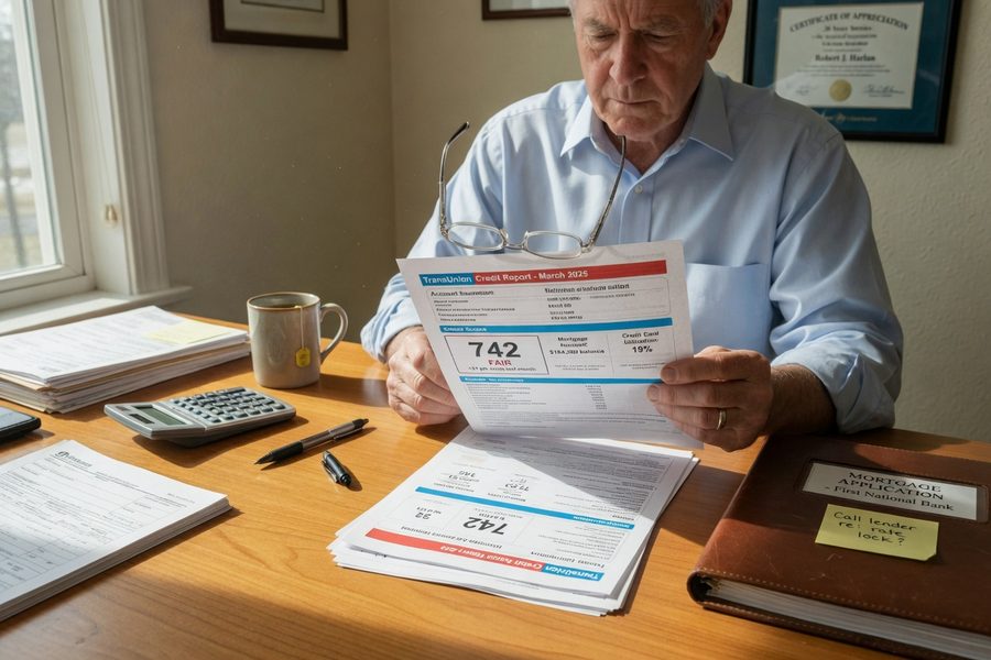 Side-by-side comparison chart of 15-year versus 30-year mortgage total interest cost for retiree borrowers
