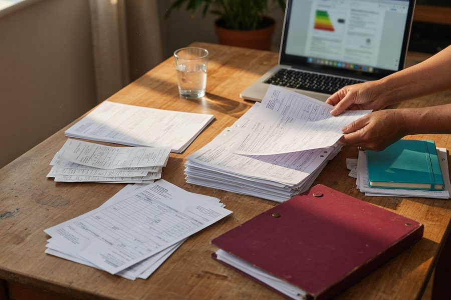 Documents needed for green personal loan approval: contractor estimate, energy audit, income verification