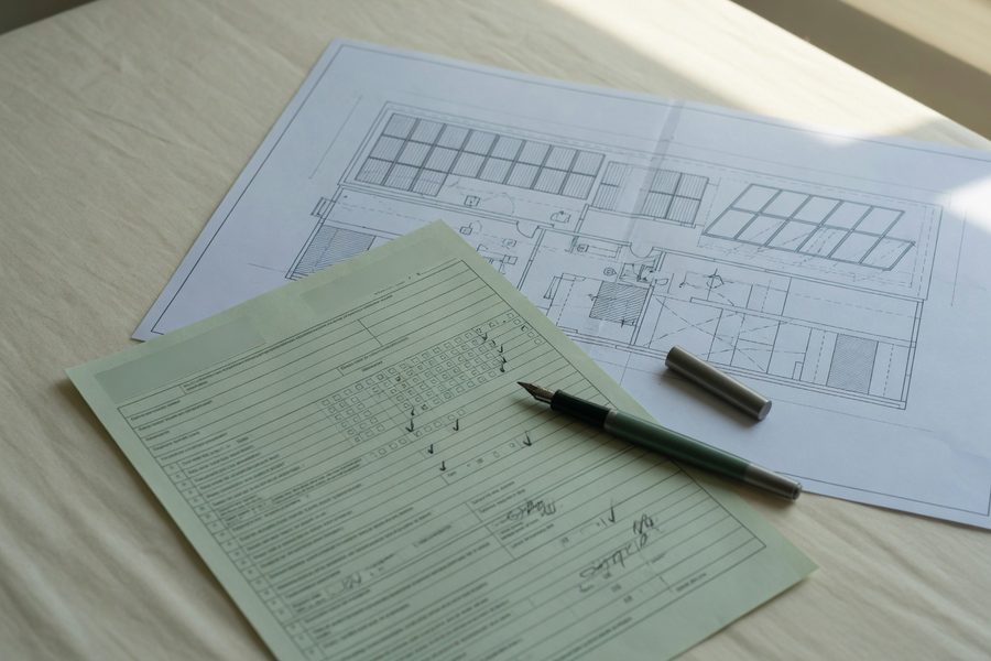 Home with solar panels and energy-efficient upgrades