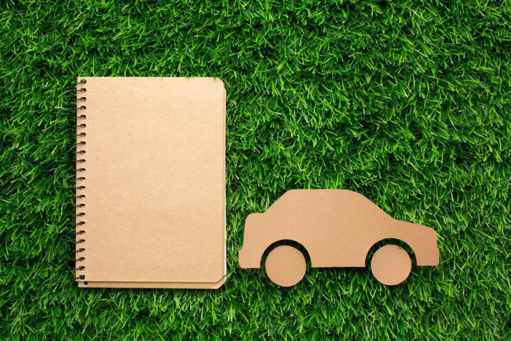 A person applying for a green auto loan with a hybrid vehicle and credit score information