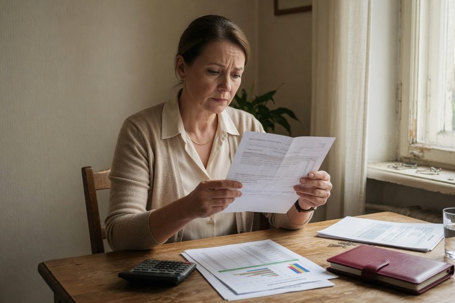 Credit score decline stages after losing a spouse