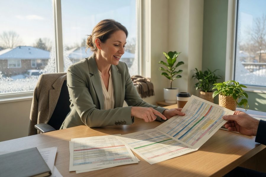 Lender rate comparison chart highlighting winter rate differences